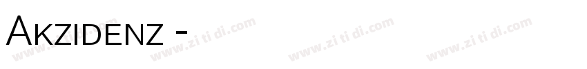 Akzidenz 字体转换